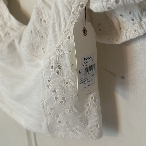 BILLABONG Last Kiss Eyelet Cotton Crop Top NWT - Picture 11 of 15